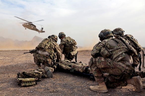 PRT Farah Conducts Medical Evacuation Training with Charlie Co., 2-211th Aviation Regiment at Forward Operating Base Farah